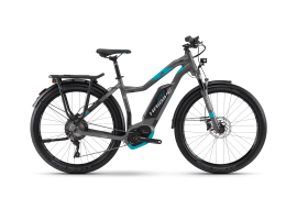 Электровелосипед Haibike Xduro Trekking 7.5 women 500Wh 11s SLX Серый с Голубым original 2018